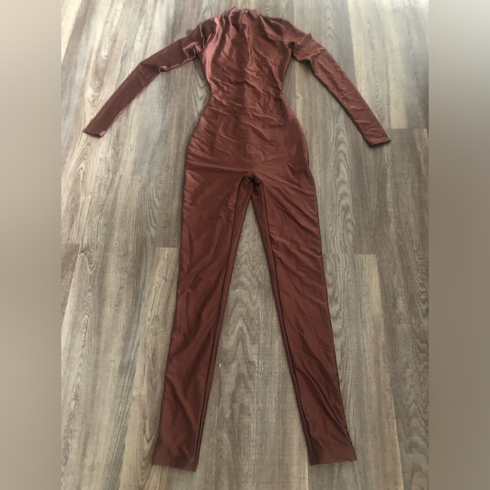 Naked Wardrobe Chocolate Brown Jumpsuit